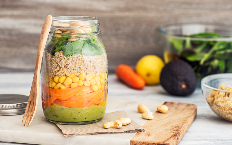Salade en bocal - DR Mon Quotidien Autrement - E. Montuclard