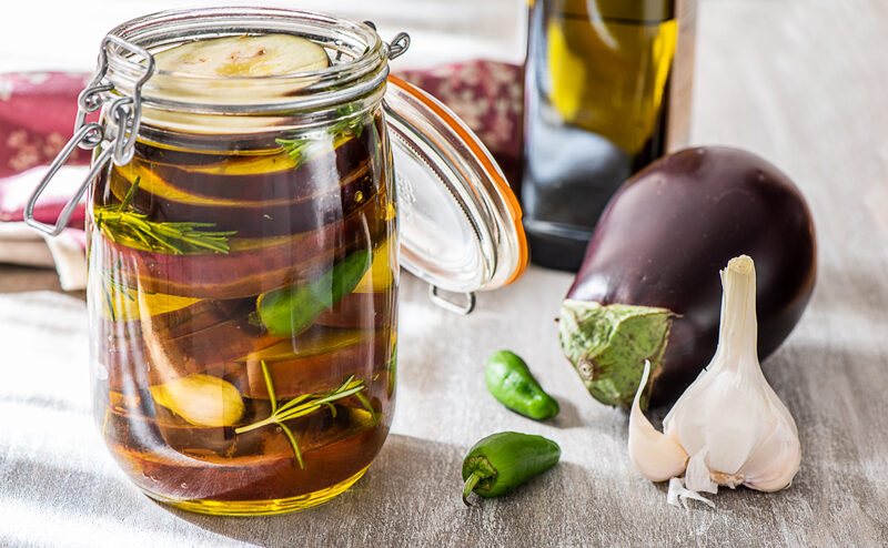 Bocal d'aubergine à l'huile d'olive - DR. Mon Quotidien Autrement - E. Montuclard