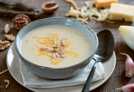 Soupe d’endives bios aux fromages AOP