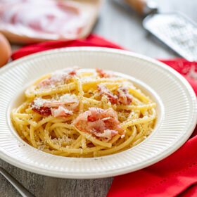 Spaghetti carbonara - DR. Mon Quotidien Autrement - E. Montuclard