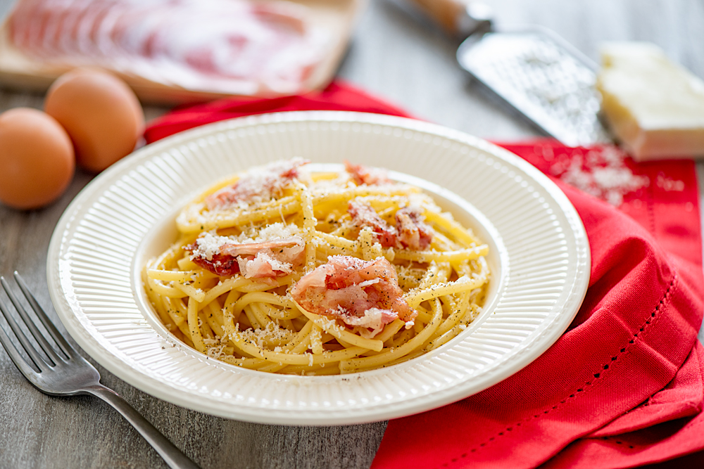 Spaghetti carbonara - DR. Mon Quotidien Autrement - E. Montuclard