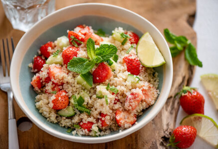 Taboulé de quinoa aux fraises