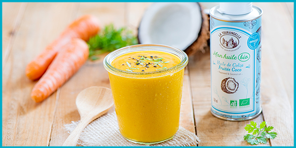 Gaspacho, huile bio fruitée