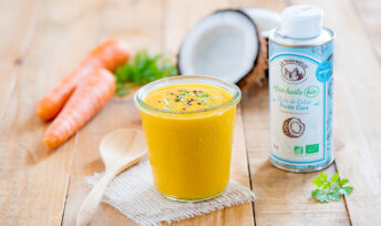 Gaspacho carottes et huile fruitée coco bio - DR Mon Quotidien Autrement - E. Montuclard