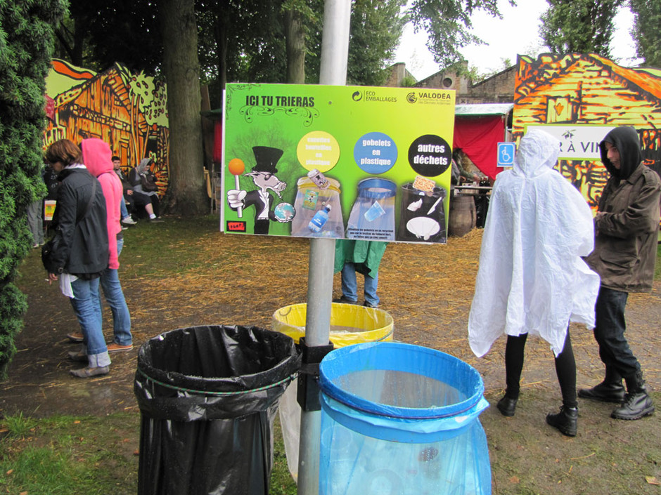 Le festival du Cabaret Vert à Charleville-Mézières (Ardennes) a notamment engagé une politique de développement durable. DR