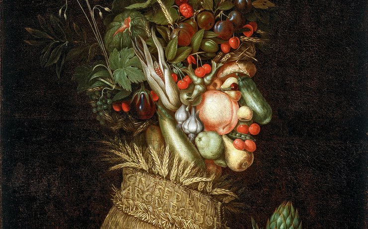 Guiseppe Arcimboldo a réalisé de nombreux portraits à base de légumes et plantes.