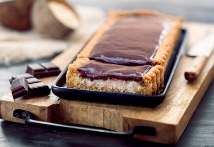 Tarte au chocolat et à la noix de coco