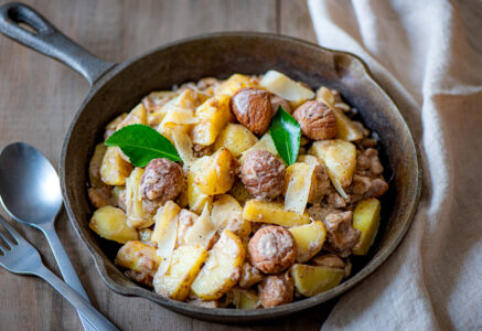 Truffade de pommes de terre et châtaignes