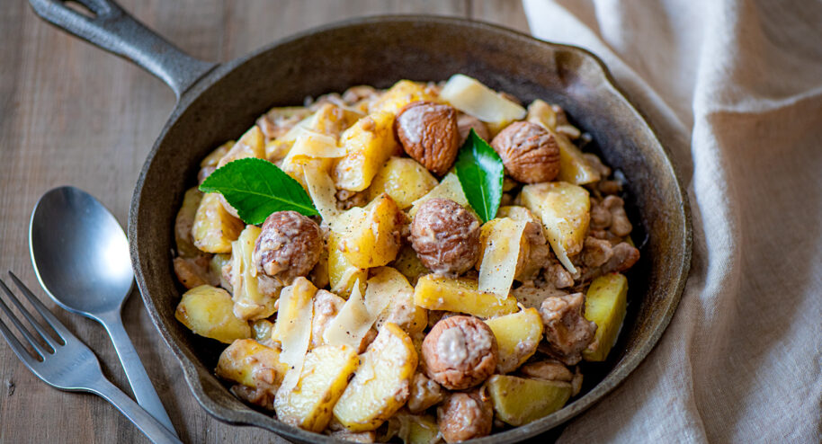 Truffade de pommes de terre et châtaignes - DR. Mon Quotidien Autrement - E. Montuclard