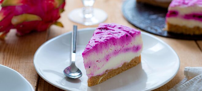 Cheesecake au fruit du dragon - DR Mon Quotidien Autrement - E. Montuclard