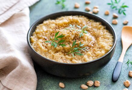Comme un houmous de pois carrés