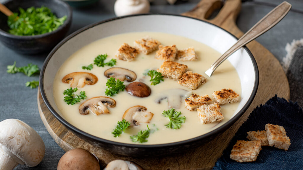 Crème aux champignons de Paris - DR Mon Quotidien Autrement - E. Montuclard