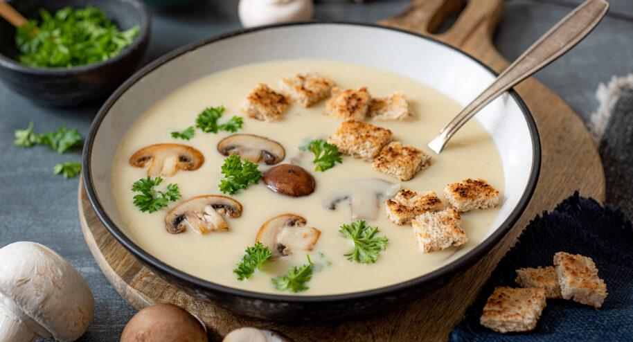 Crème aux champignons de Paris - DR Mon Quotidien Autrement - E. Montuclard
