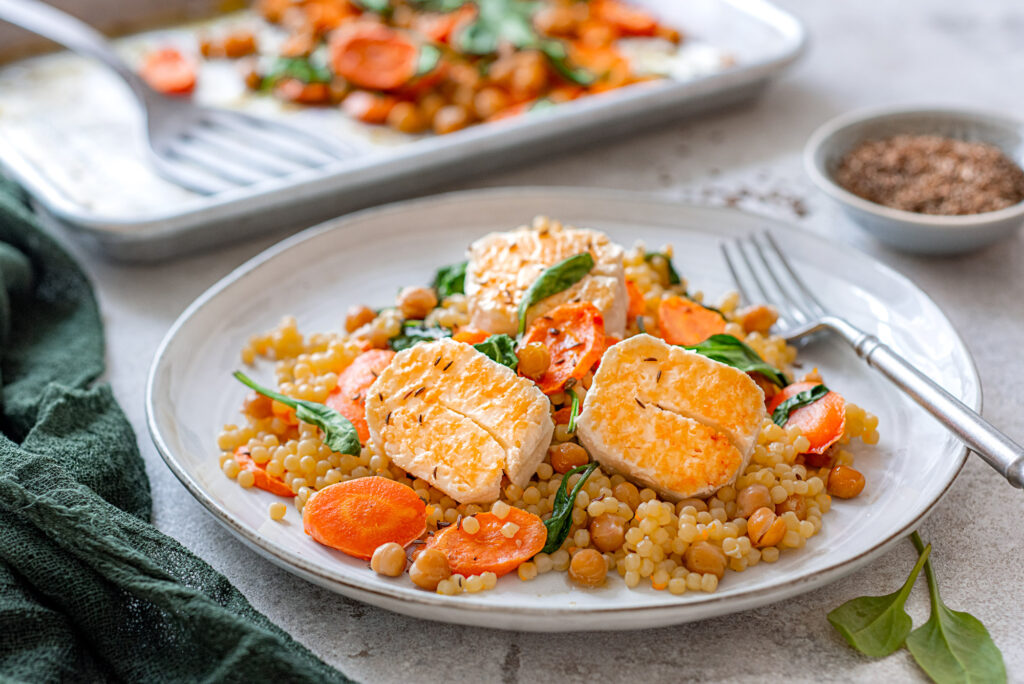 Couscous gros grain et halloumi grillé - DR Mon Quotidien Autrement - © E. Montuclard