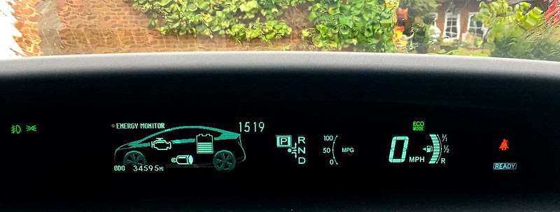 Un modèle de Prius.