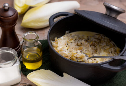 Compotée d’endives à la crème