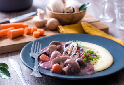 Bourguignon de champignons