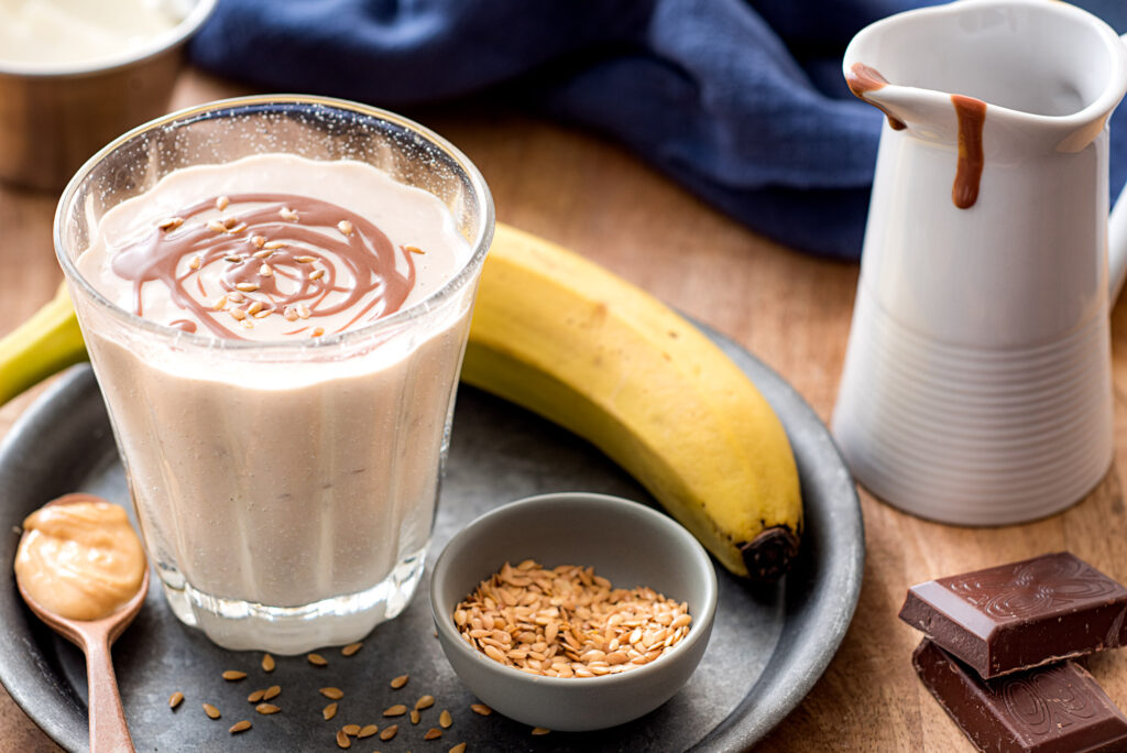 Smoothie à la banane et au chocolat - DR Mon Quotidien Autrement - © E. Montuclard
