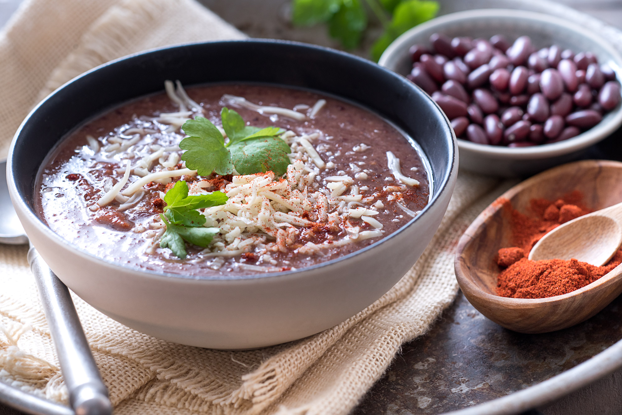 Soupe de haricots rouges au piment doux fumé - La Bouscule