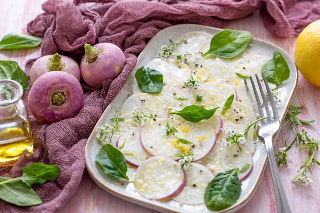 Carpaccio de navets primeur - DR Mon Quotidien Autrement - © E. Montuclard