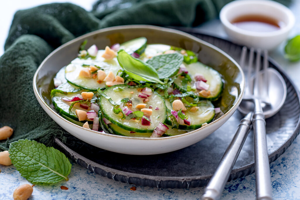Salade de concombre façon thaïlandaise - DR Mon Quotidien Autrement - © E. Montuclard