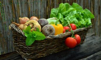 Panier de légumes bio