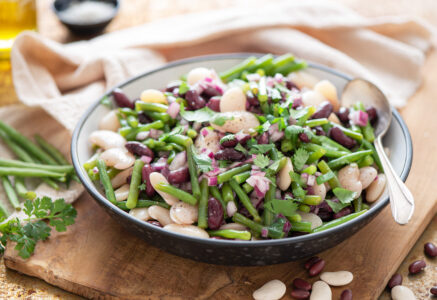 Salade aux trois haricots