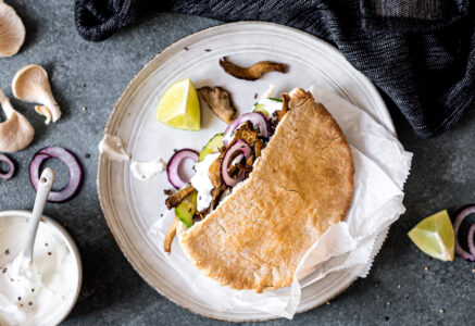 Kebab de pleurotes