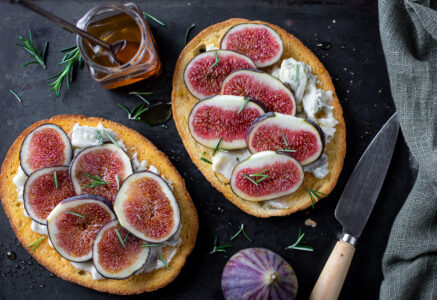 Bruschetta aux figues et au gorgonzola
