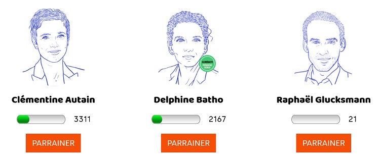 Capture d'écran du site la Primaire populaire.