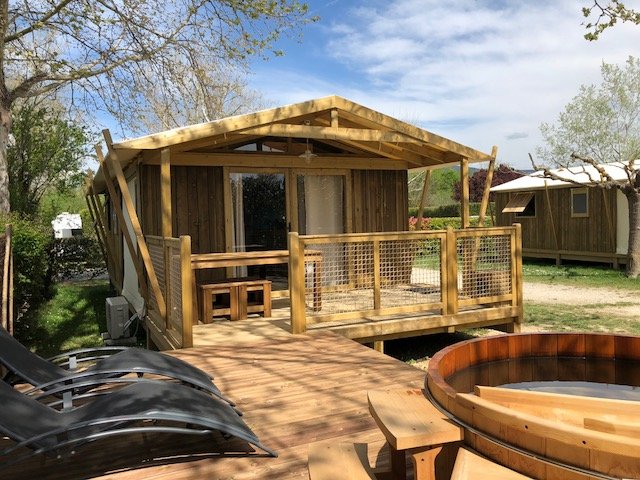Le Natur's lodge du camping de La Sorguette.