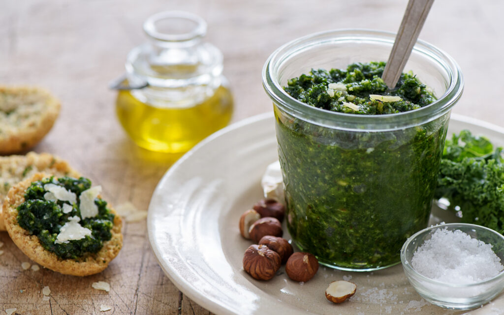 Pesto de chou kale et noisette - Mon Quotidien Autrement - ©E. Montuclard