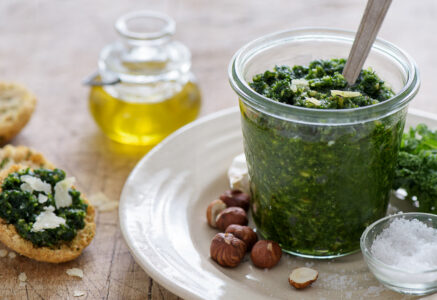 Pesto de chou kale et noisette