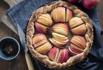 Tarte aux pommes et à la crème de marron