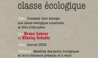 Mémo sur la nouvelle classe écologique