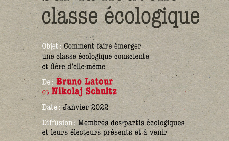Mémo sur la nouvelle classe écologique