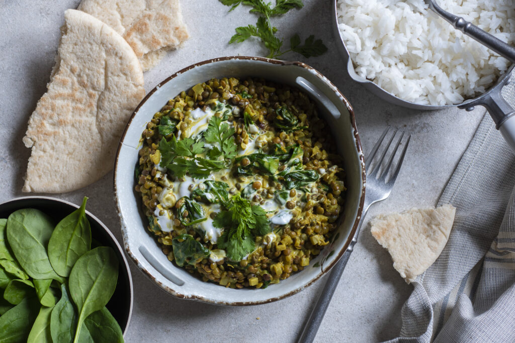 Curry de lentilles aux épinards - Mon Quotidien Autrement - ©E. Montuclard