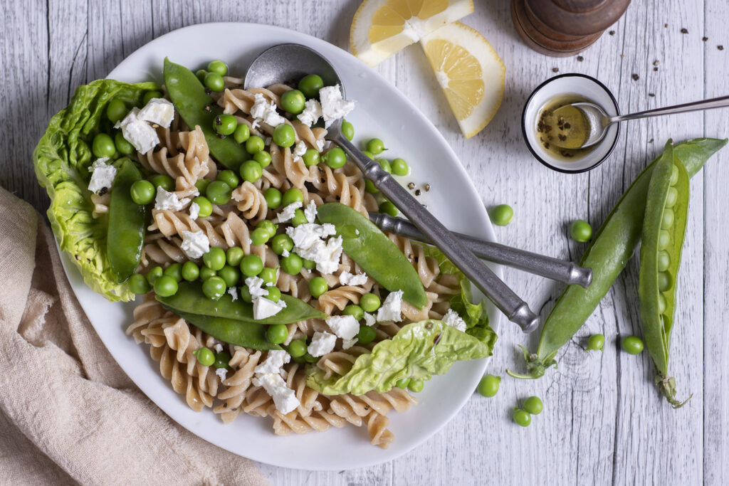 Pâtes complètes aux pois, à la feta et au citron - Mon Quotidien Autrement - ©E. Montuclard