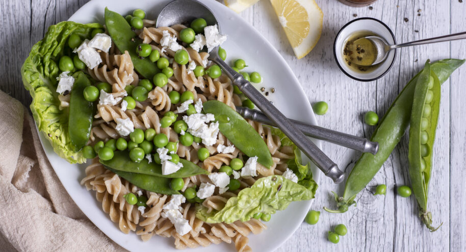 Pâtes complètes aux pois, à la feta et au citron - Mon Quotidien Autrement - ©E. Montuclard