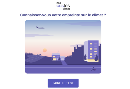Nos GEStes climat : la calculette empreinte carbone de l’Ademe