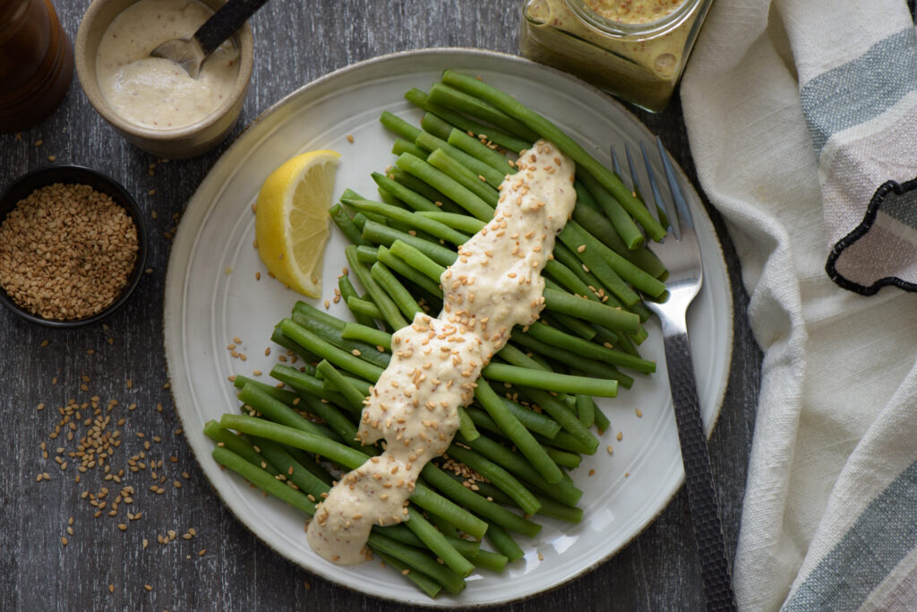 Haricots sauce au tahini - Mon Quotidien Autrement - ©E. Montuclard