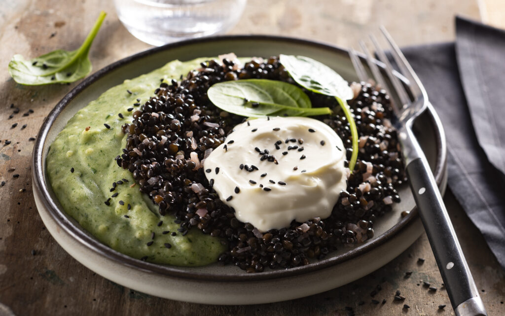 Purée d'épinards et lentilles béluga - Mon Quotidien Autrement - ©E. Montuclard