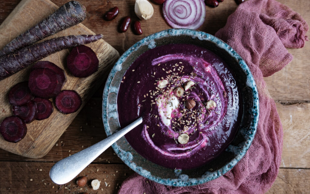 Velouté de carottes violettes - Mon Quotidien Autrement - ©E. Montuclard