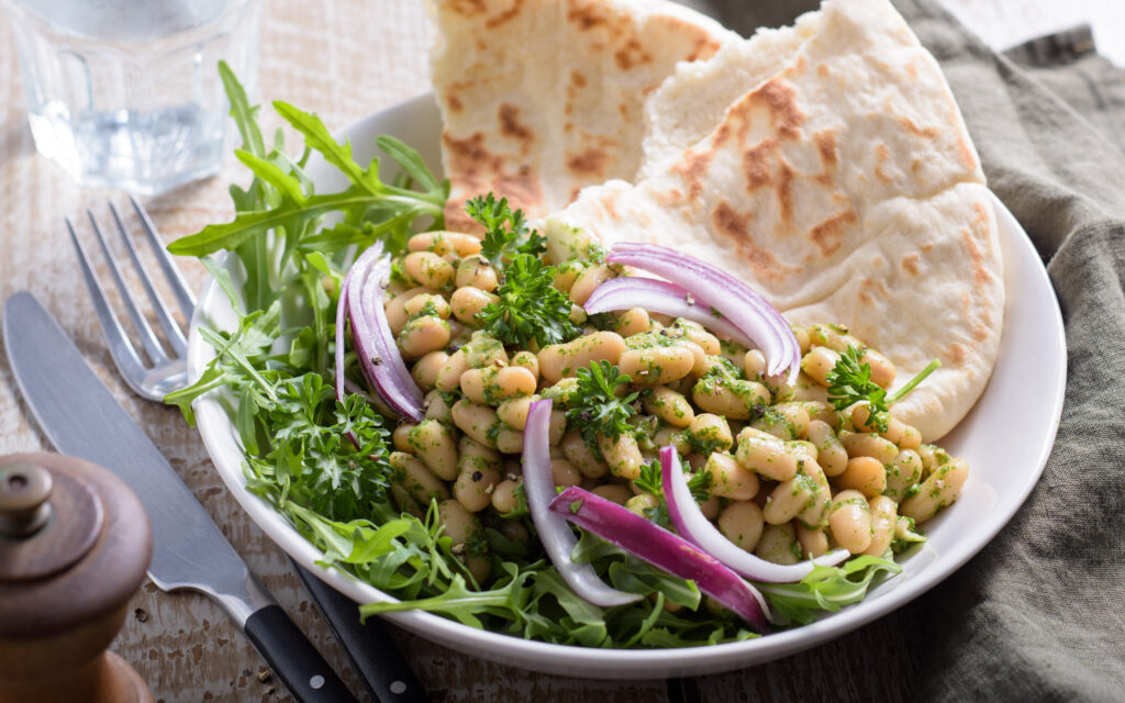 Salade de haricots blancs aux herbes - Mon Quotidien Autrement - ©E. Montuclard
