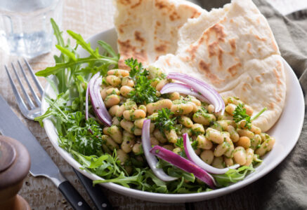 Salade de haricots blancs aux herbes