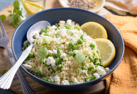 Salade de semoule aux petits pois