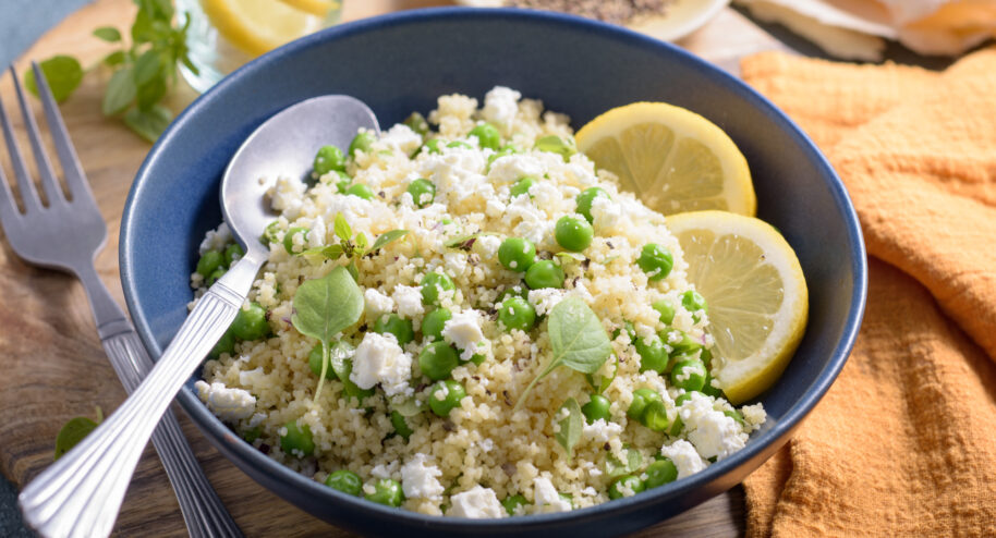 Salade de semoule aux petits pois - Mon Quotidien Autrement - ©E. Montuclard