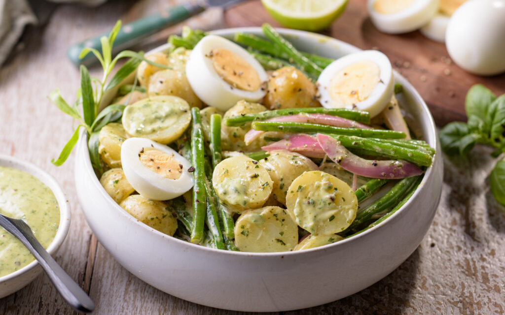 Salade de pommes de terre et haricots verts sauce verte - Mon Quotidien Autrement - ©E. Montuclard