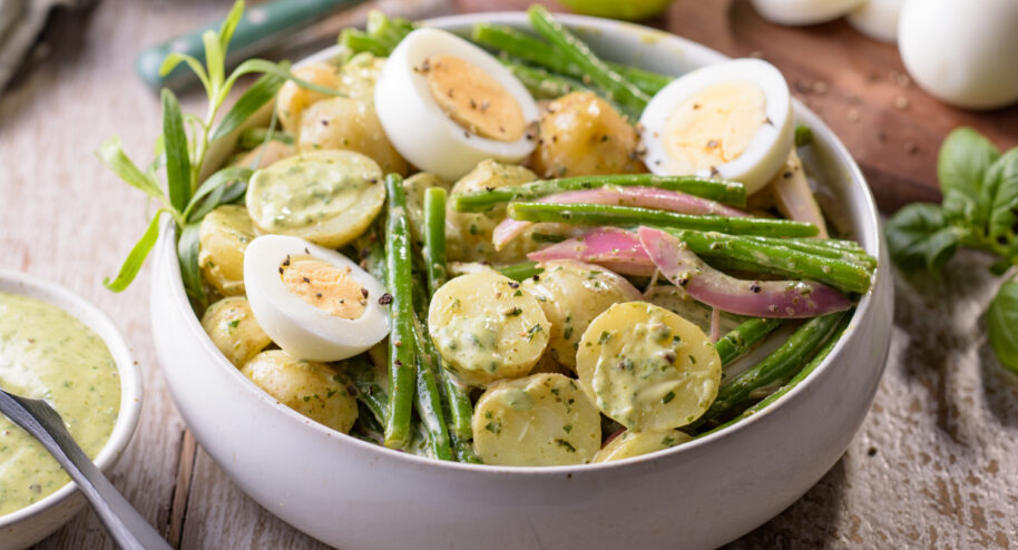 Salade de pommes de terre et haricots verts sauce verte - Mon Quotidien Autrement - ©E. Montuclard
