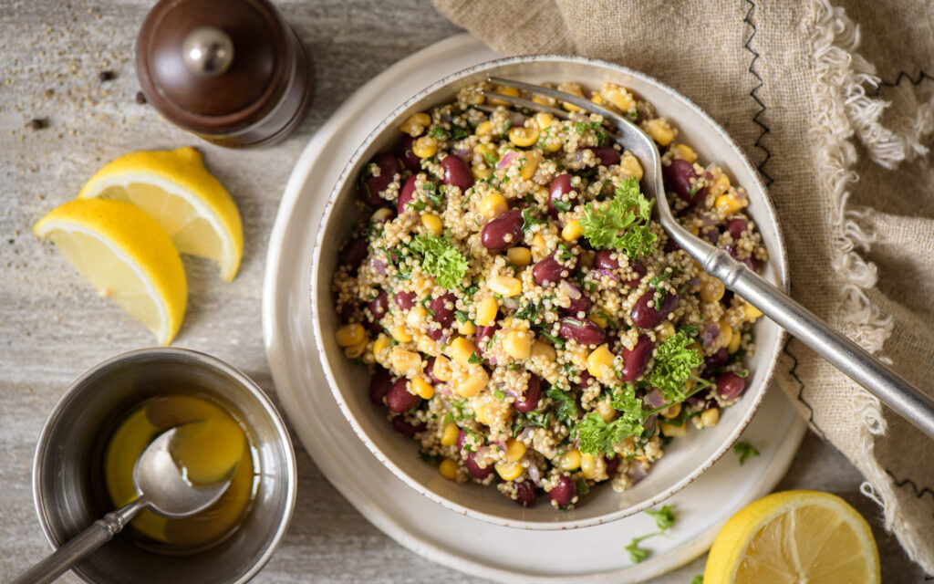 Salade de quinoa et haricots rouges - Mon Quotidien Autrement - ©E. Montuclard